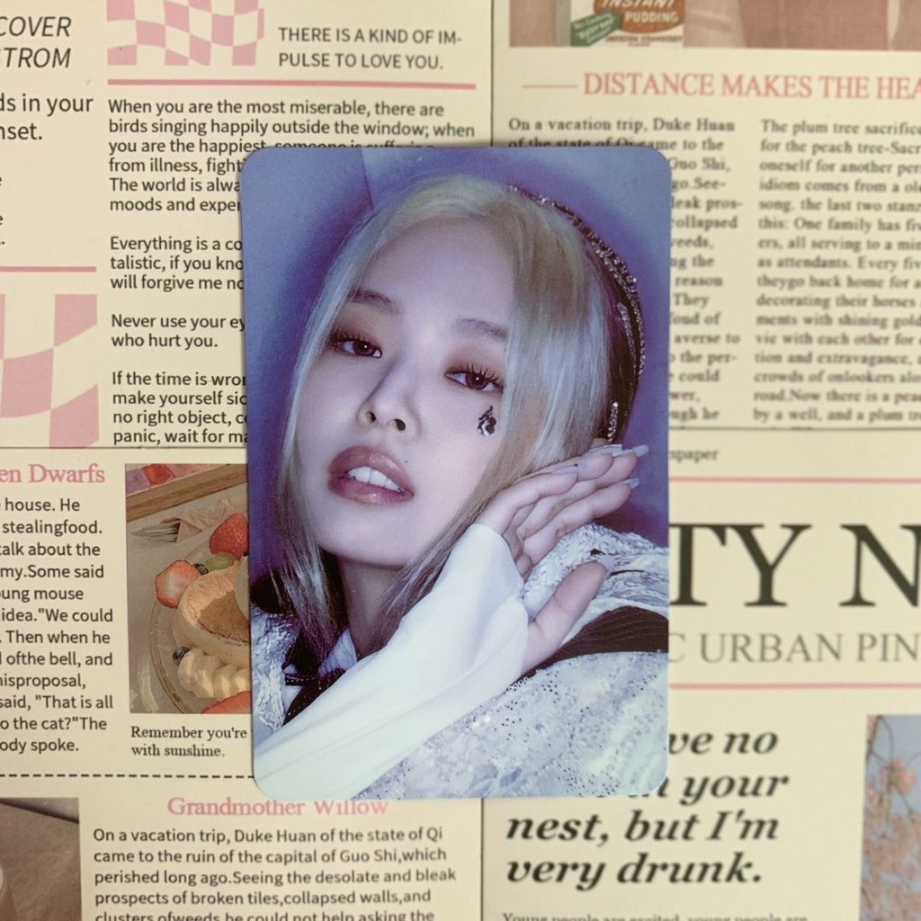 Sản phẩm chính hãng chính thức BLCKPINK Kim Jini Jenny Little Card Indonesia Jakarta Flash Card