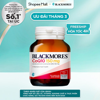 Viên Uống Bổ Tim Hỗ Trợ Sức Khỏe Blackmores CoQ10 150mg Lọ 30 Viên