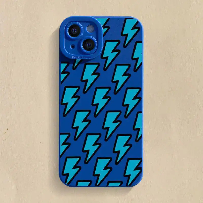 Ốp điện thoại Blue Lightning, Thiết kế toàn màn hình, Tương thích với iPhone 11, 12 Pro, 13, XS, 16 