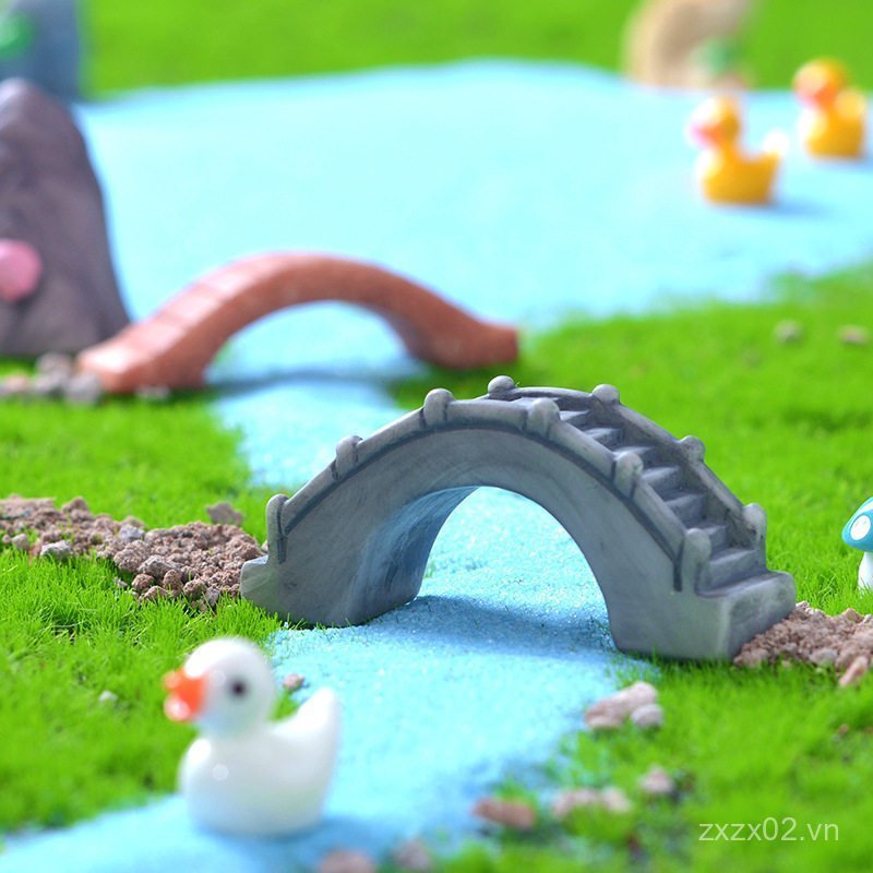 Bán Chạy Mô Phỏng Banqiao Gạch Cây Cảnh Bể Cá Aquascaping Chữa Bệnh Đồ Trang Trí Nhỏ Cầu Nhỏ Chạy Nư