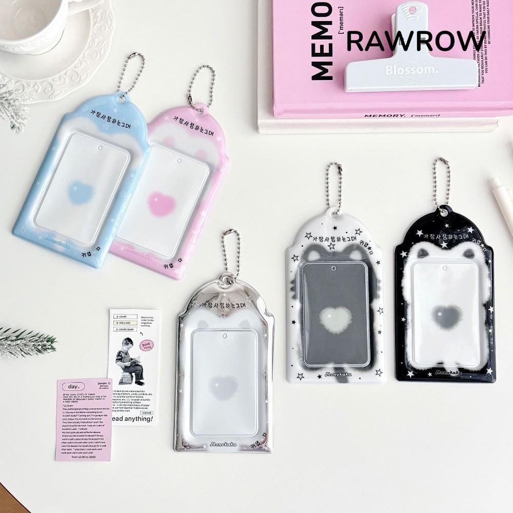 Giá đỡ thẻ ngoại vi RAWROW Idol, Giá đỡ thẻ ảnh phong cách PVC Ins, Trang trí dây chuyền 3 inch Lưu 