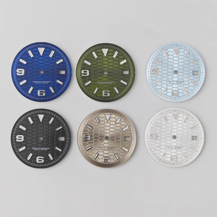 NH35 Dial S Đồng hồ cơ sửa đổi tiêu chuẩn Road Make Type Dial NH36 Đồng hồ lặn bề mặt Sử dụng Kích t