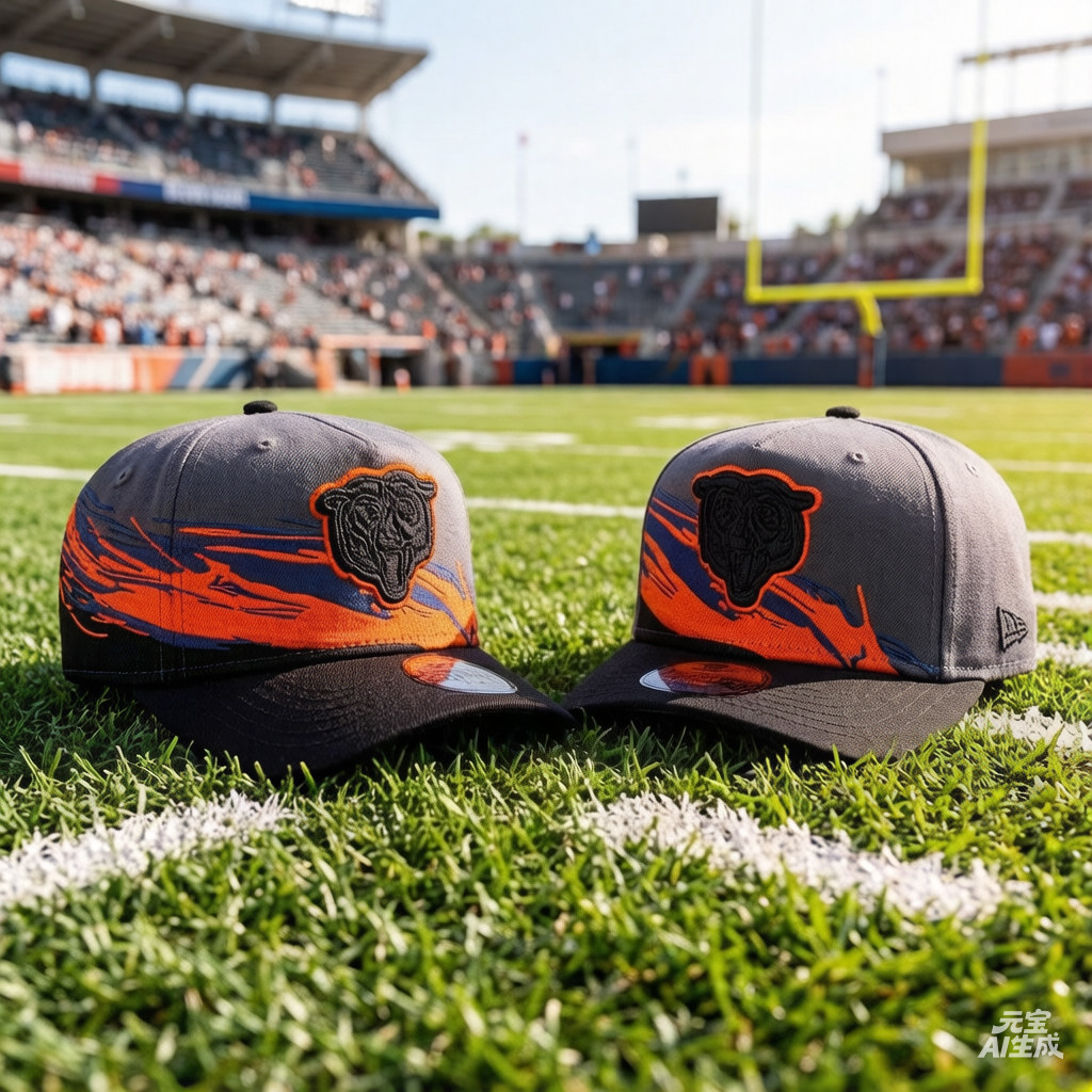 Mũ bóng chày Chicago Bears Graphite Brushstroke style snapback 9forty