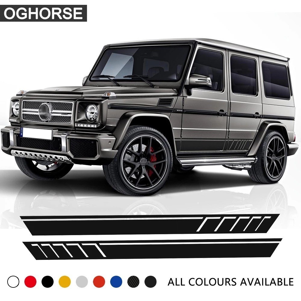 Thích Hợp Cho Xe Mercedes-Benz G-Class AMG Nhãn Dán Xe G500 W463 Miếng Dán G65 Thân Bên Váy Decal G6