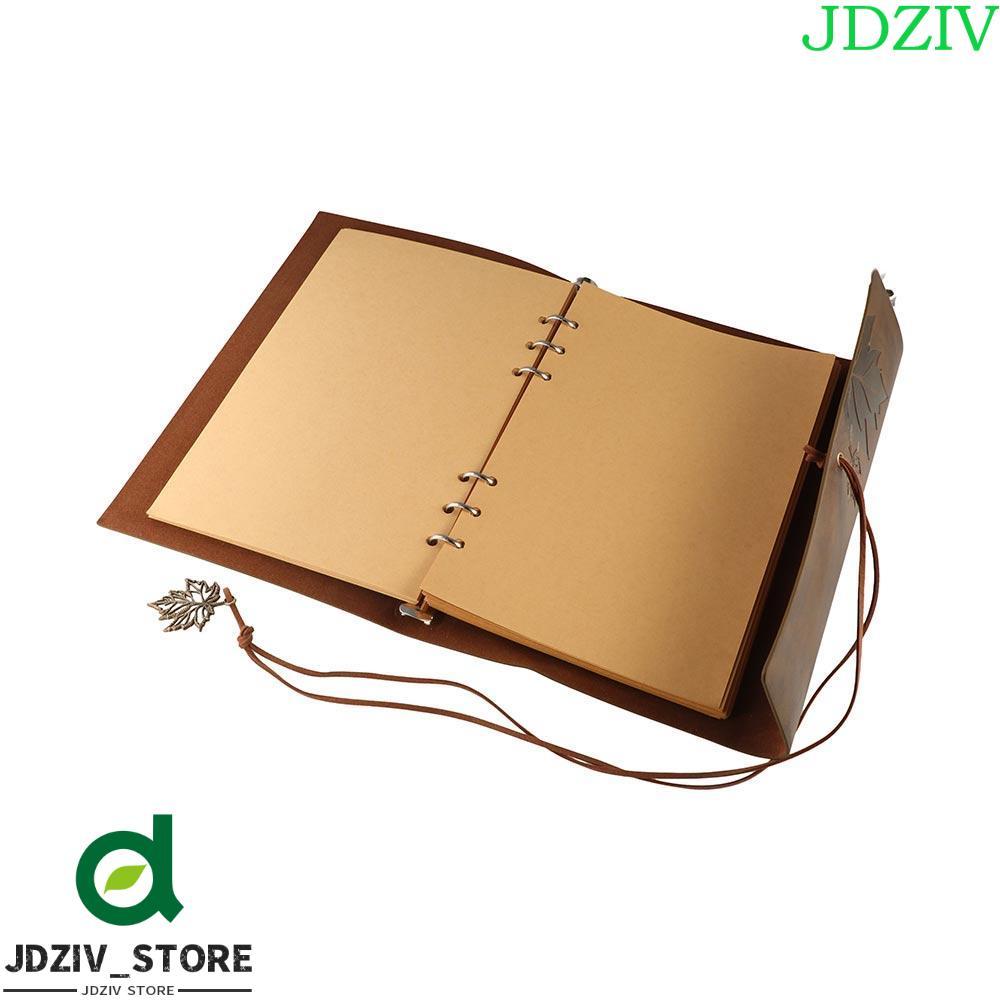 JENNIFERDZ Travelers Vintage Notebook, A7 / A6 / A5 Giấy Kraft PU Da Kraft Notebook, Loose-leaf Note