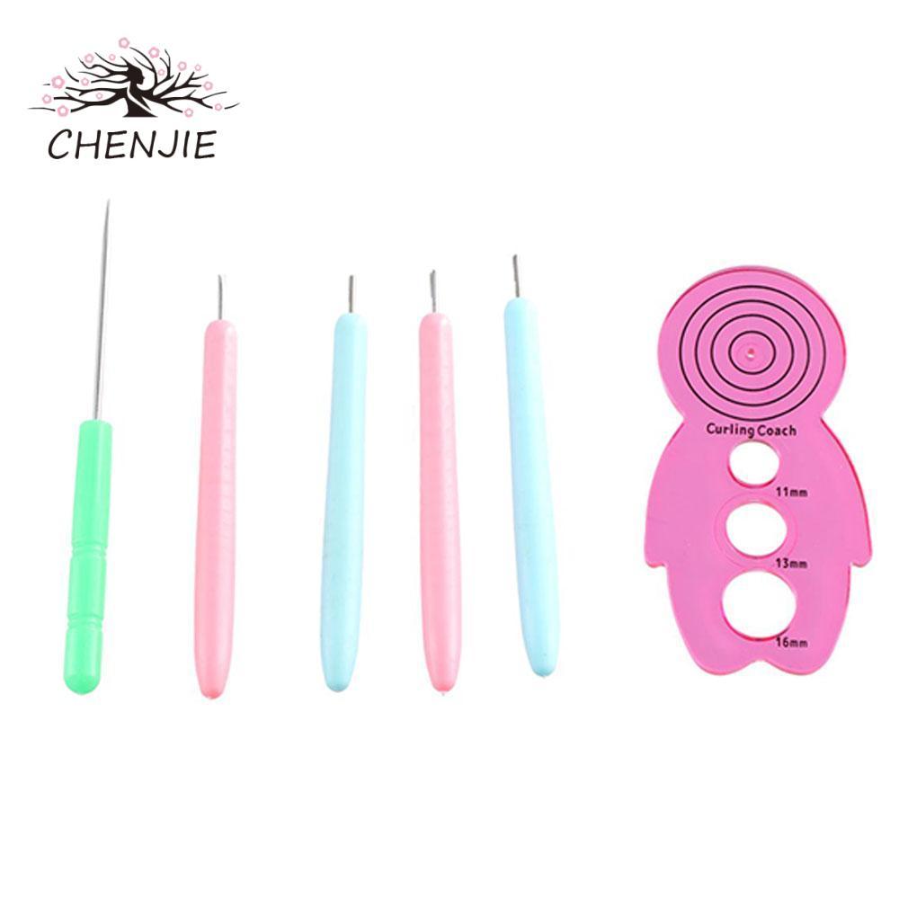 CHENJIE 12 Bộ Kim Quilling, Giấy Uốn Giấy Thủ Công Dụng Cụ Quilling, Dải Giấy Nhiều Kích Thước Quill