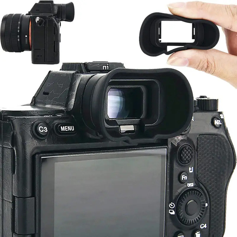 HL FDA-EP19 Silicon Mềm Camera Dài Eyecup Kính Quan Sát Thị Kính Cho Sony A9III A7R5 A7RV A7M4 A7IV 