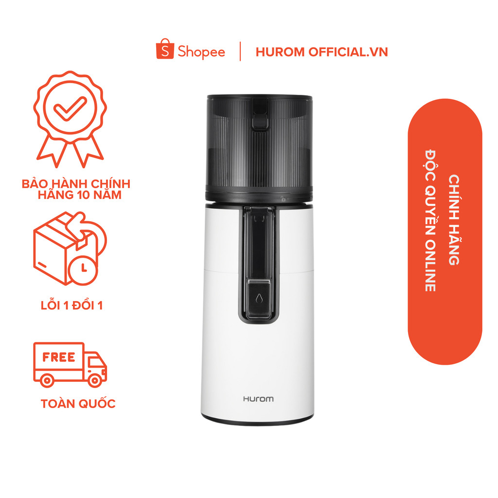 Máy ép chậm Hurom H400( Màu Trắng) - Bảo hành chính hãng 10 năm - Phân phối độc quyền tại Việt Nam..