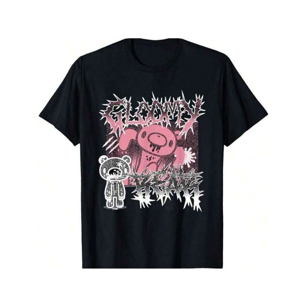 Gloomy Bear The Naughty Grizzly Metal Band Anime Manga Áo thun hoạt hình