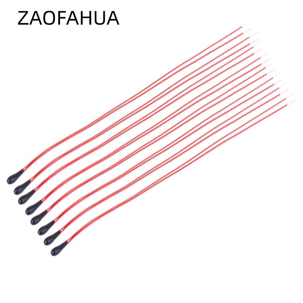 ZAOFAHUA 10 Điện trở nhiệt điện trở, Cảm biến nhiệt độ dung sai 1% 60mm, Phản hồi nhanh Điện trở nhi