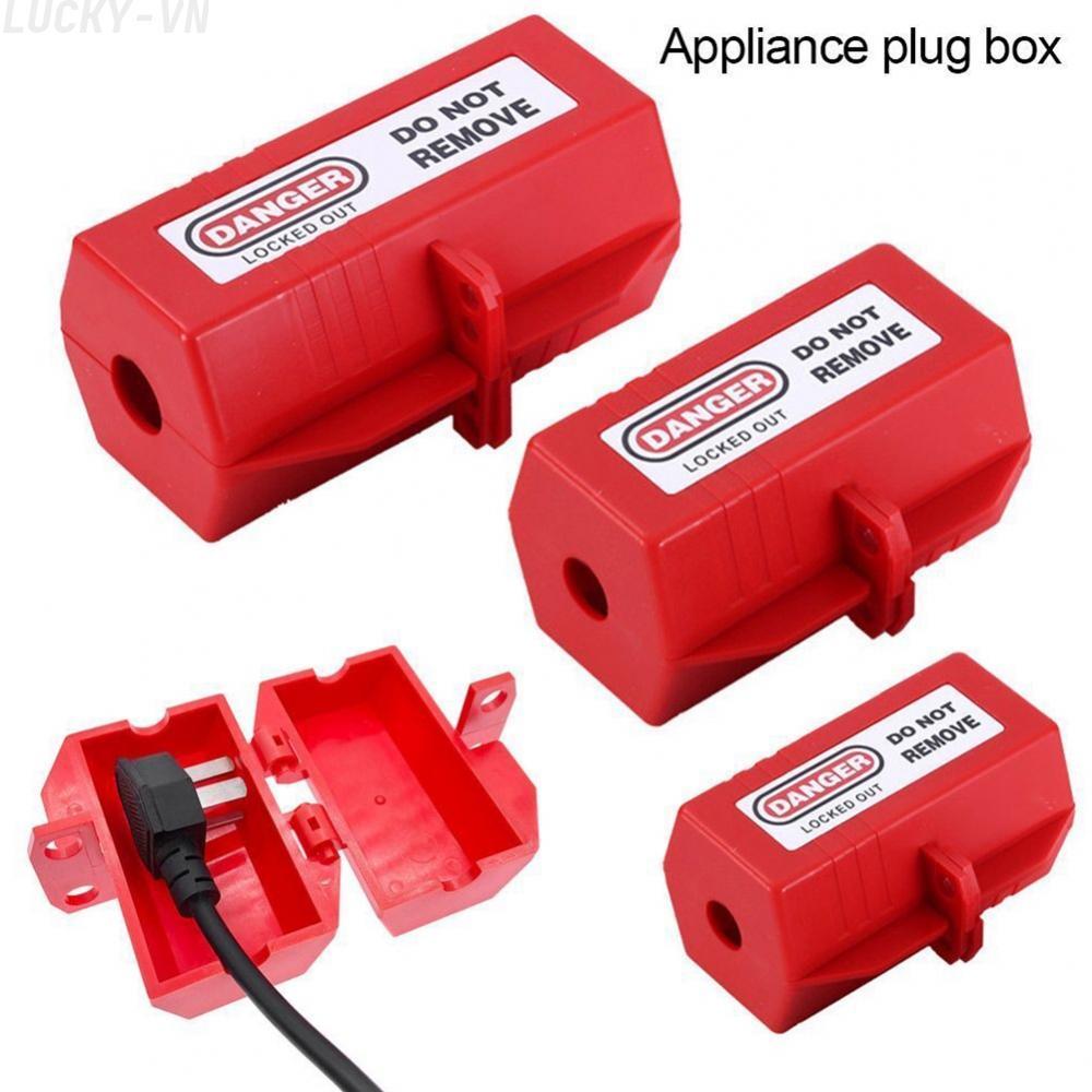 Safety Tools Plug Lockout Box Prevent Accidental Power Connection Multiple Sizes