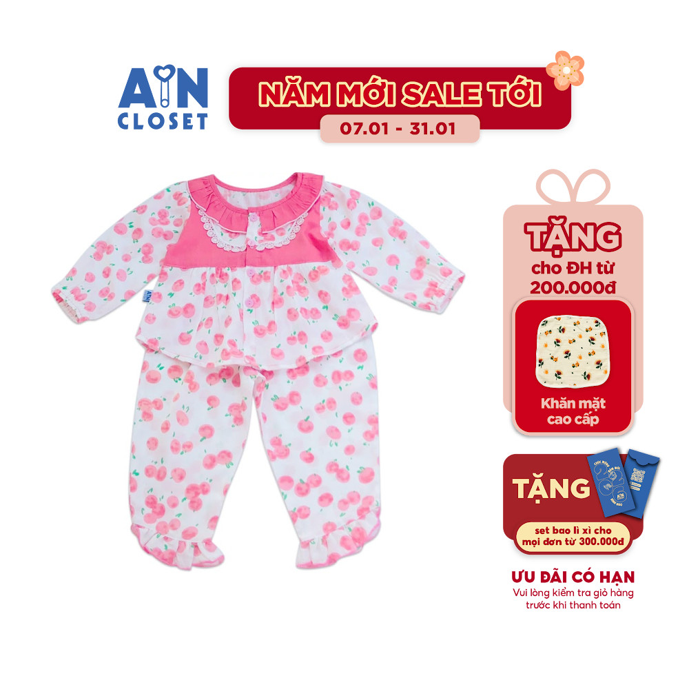 Bộ quần áo dài họa tiết Quả hồng - AICDBGIEAZKS - AIN Closet
