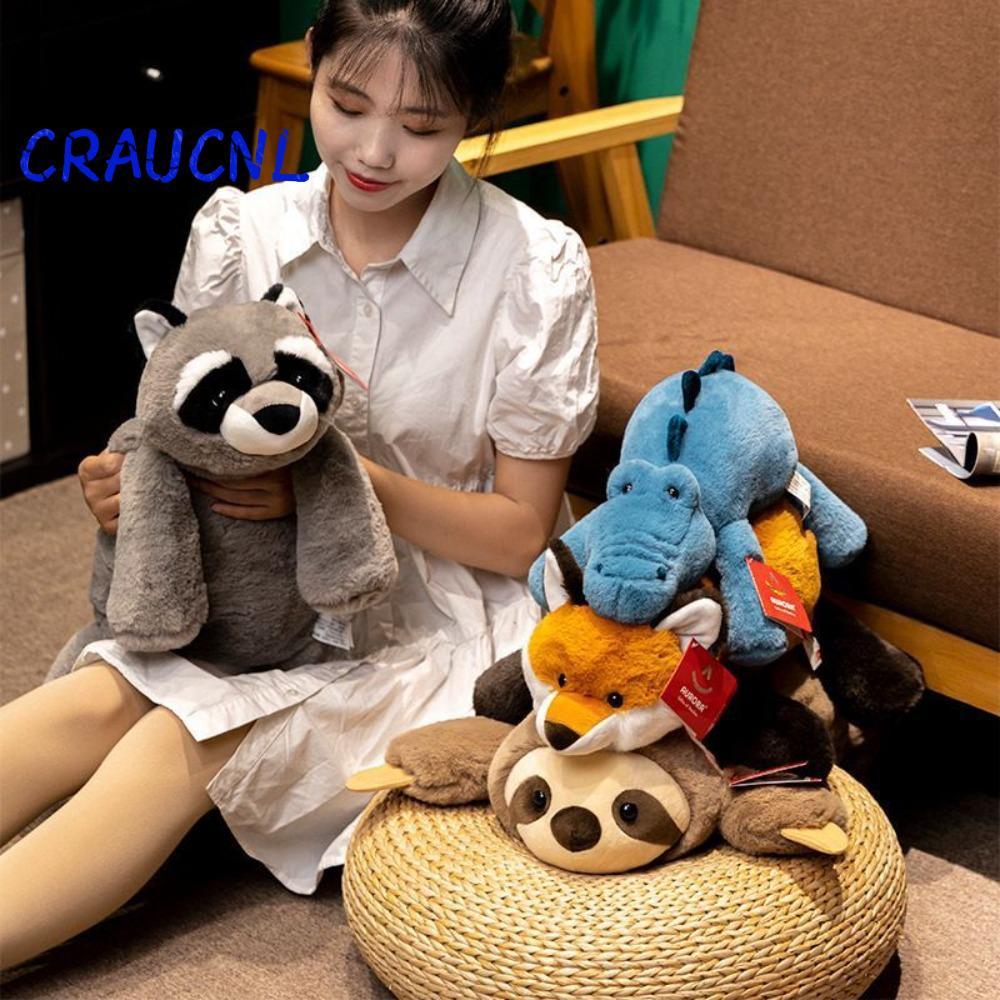 LUOL Plushie Thú Nhồi Bông, 45cm Big Sloth Sang Trọng, Quà Tặng Raccoon Sloth Lông Tơ Búp Bê Sang Tr