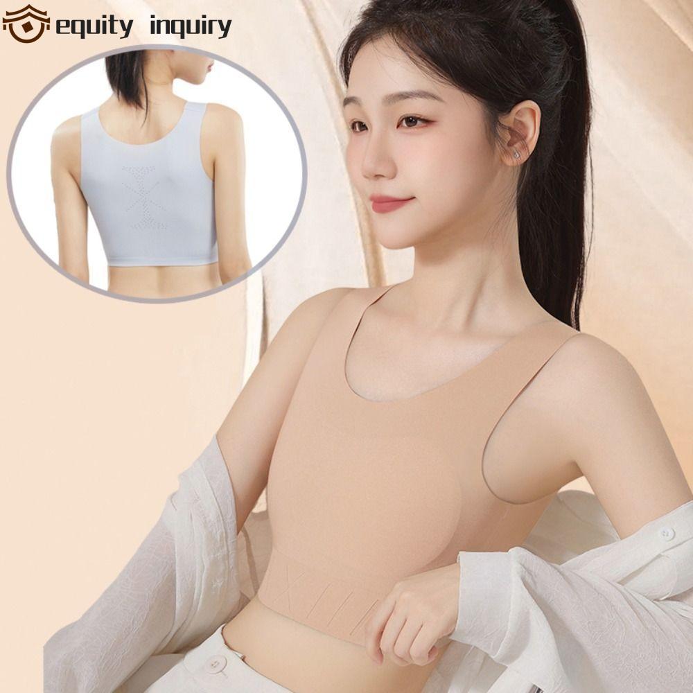 equity inquiry EQUITY INQUITY Áo Ngực Thể Thao Không Dây và Quần Lót Cổ Chữ U Mỏng dành Cho Nữ