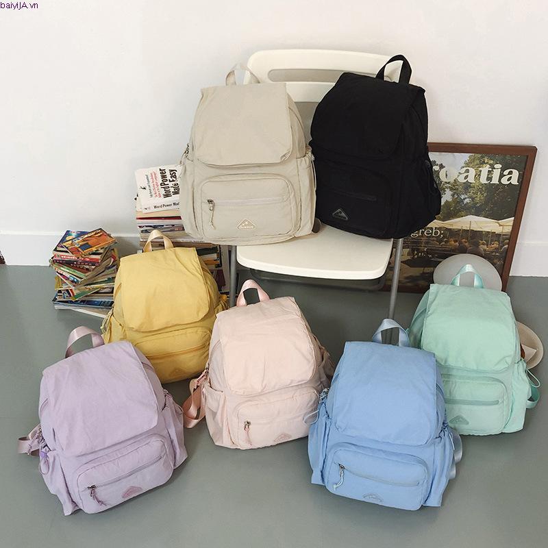 Balo nam nữ đi học đi làm BAMA Solid Backpack chống nước nhiều ngăn, cặp sách đi học đựng laptop 15,