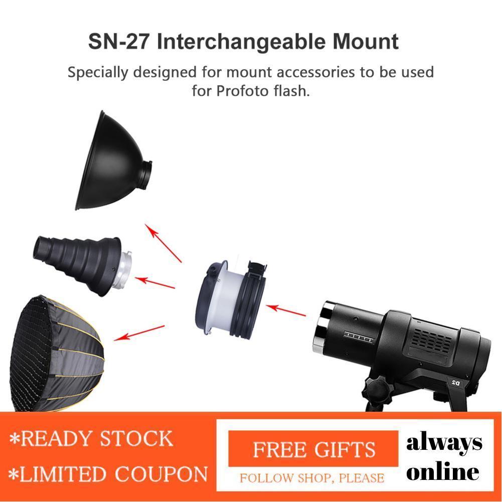 Alwaysonline Alwaysonline SN-27 Giá đỡ kim loại có thể hoán đổi cho các phụ kiện Bowens sẽ được sử d