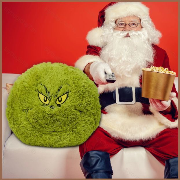 SY The Grinch Giáng Sinh plushie Grinch Ném Gối Sáng Tạo Trang Trí Nhà Cửa Lễ Hội Không Khí Đệm