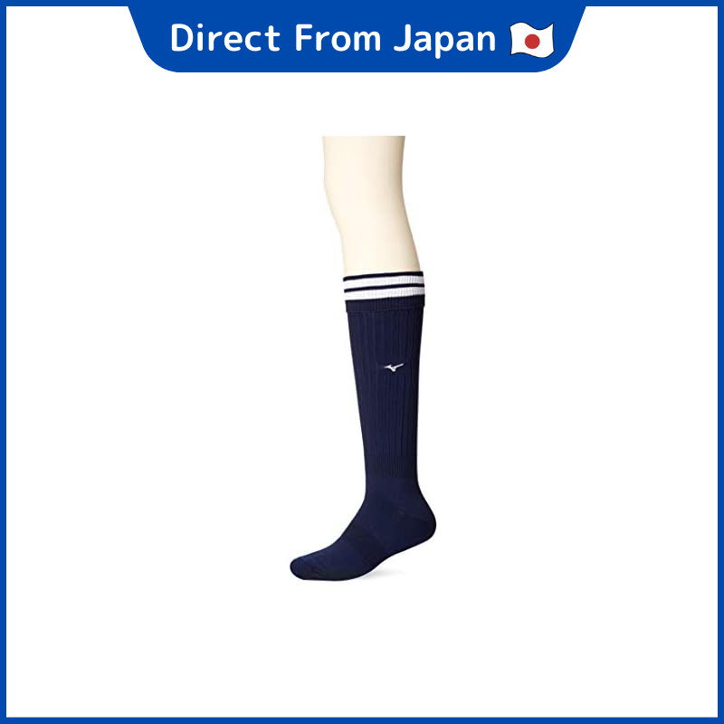 [Mizuno] Soccer Wear Stockings P2MX8000 Navy/White 21-23