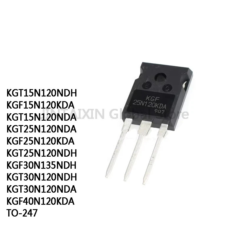 5 CHIẾC KGT15N120NDH KGF15N120KDA KGT15N120NDA KGT25N120NDA KGF25N120KDA KGT25N120NDH KGF30N135NDH K