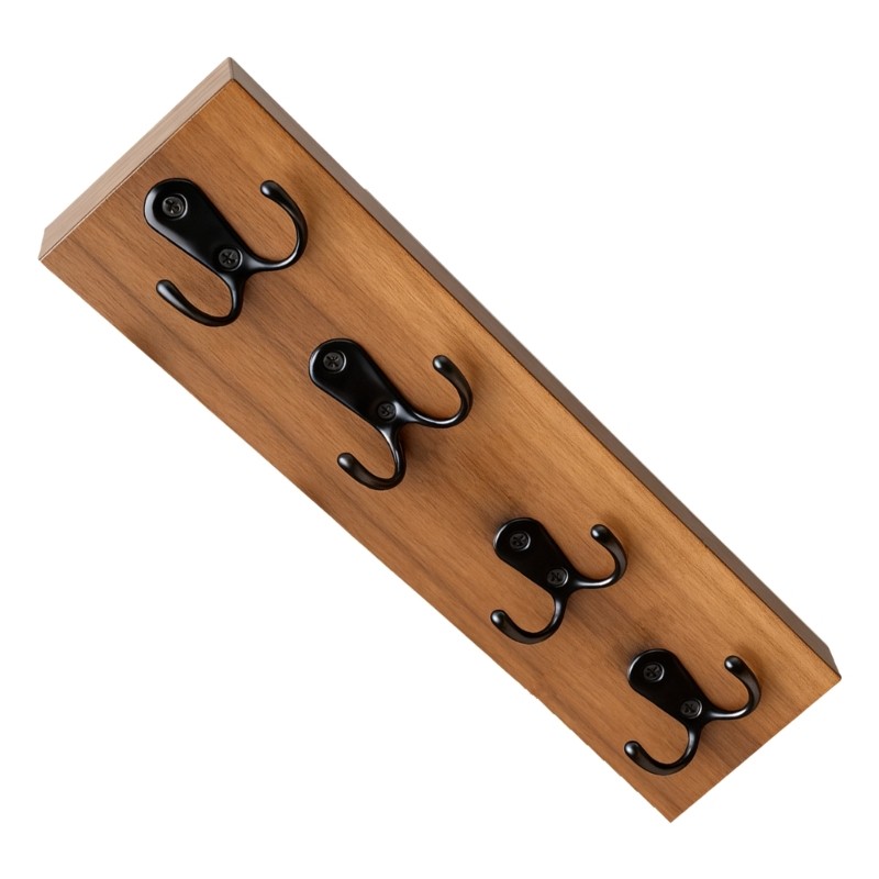 Vertical Wall Mounted Key Holder Space Saving Hanger  Key Rack with Hook