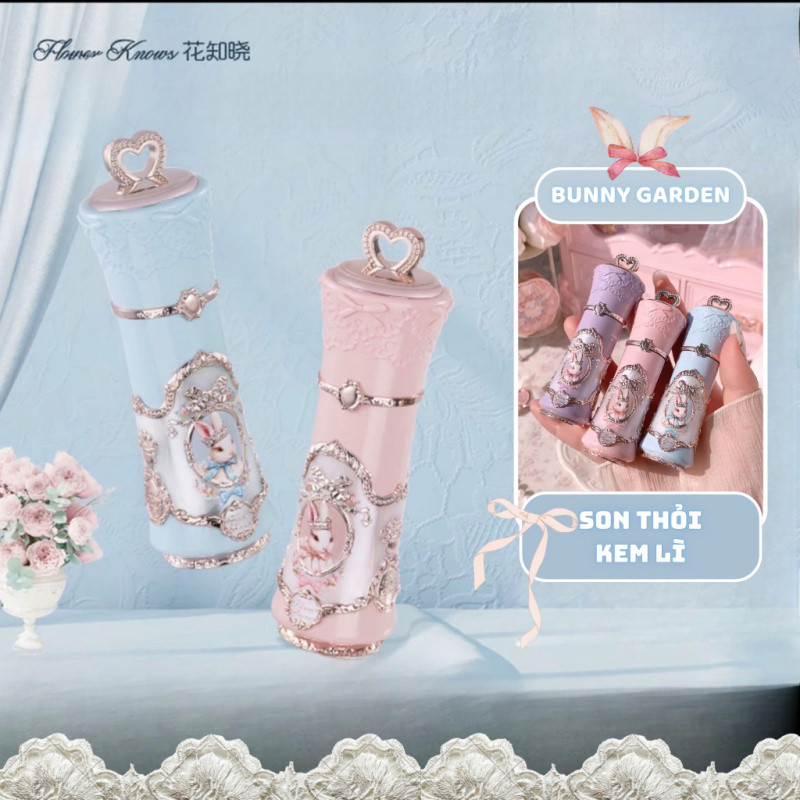 Flower Knows Bunny Garden Collection Matte Lipstick Flower Knows Makeup Flower Knows Flower Knows Bộ