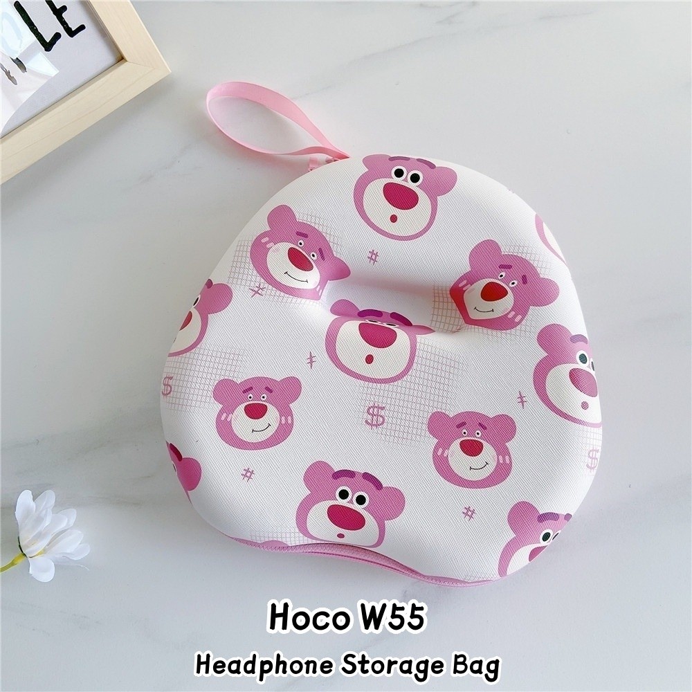 [Yoshida] Dành cho Hộp đựng tai nghe Hoco W55 Phim hoạt hình sáng tạo Tai nghe Earpads Túi lưu trữ H