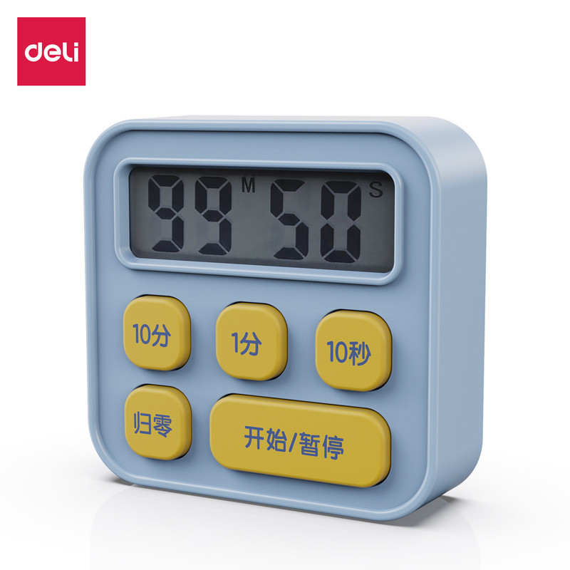 Đồng Hồ Hẹn Giờ Điện Tử Deli LE201 - Báo Thức & Đếm Ngược, Phù Hợp Cho Học Sinh Và Gia Đình