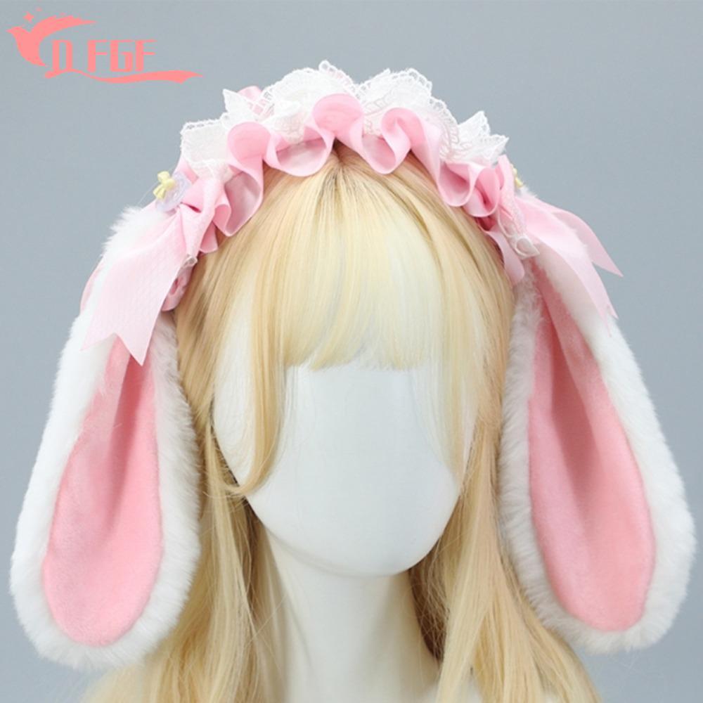 DFGF Bunny Hair Hoop - Ren Ruy Băng & Lông Nơ Phù HợpAnime Expo và Style Gothic