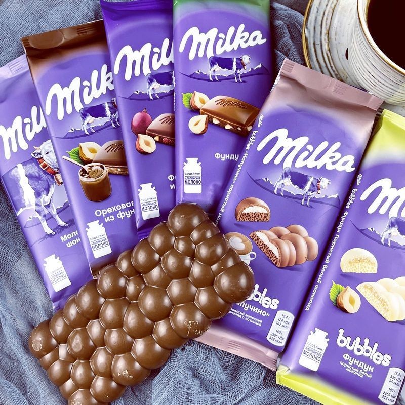 Nhập Khẩu MILKA Miaoka Chocolate 3 Miếng Bong Bóng Hazelnut Oreo Sandwich Brownie Pure Sandwich Bơ C