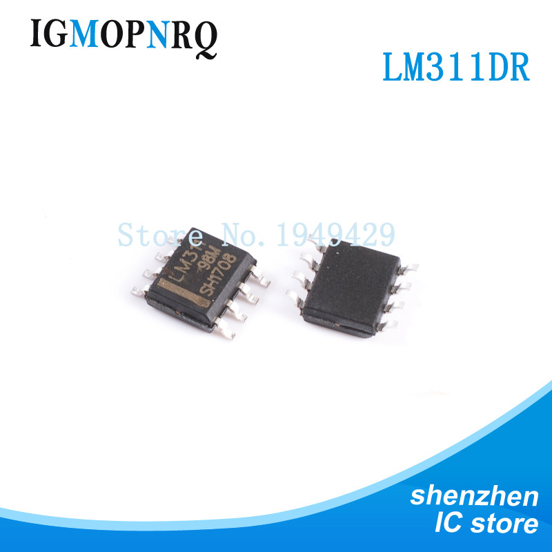 10 CÁI LM311DR SOP8 LM311 LM311D so sánh Vi sai w / Strob Mới