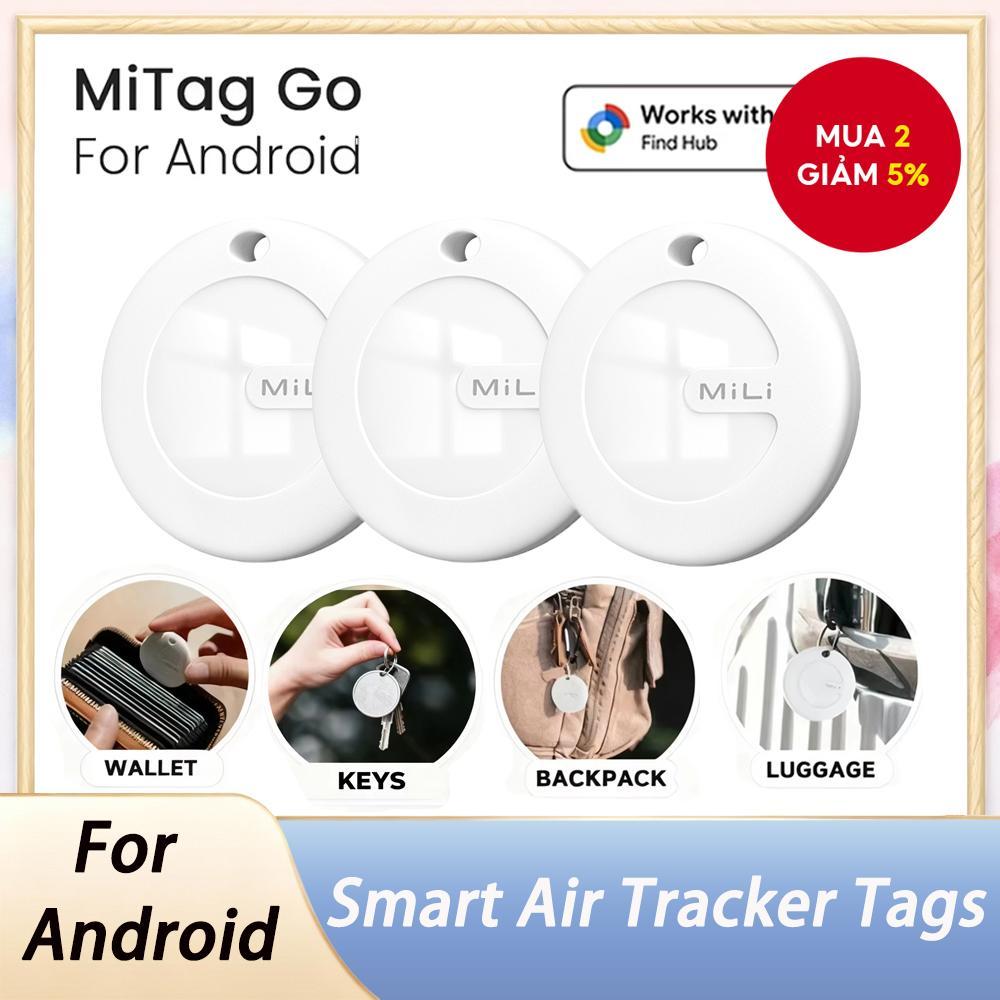 Mili Mitag Go GPS Tracker Android Bộ Tìm Đồ Tương thích với Google Find Hub Ví Finder Smart Tag