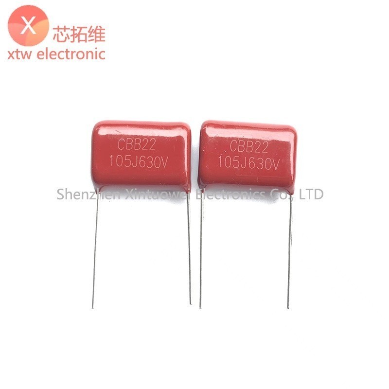 10 Cái / lốc Tụ CBB CBB22 Farad Thin Film Tụ 105J630V 1UF Pin Pitch = 20MM Kapasitor