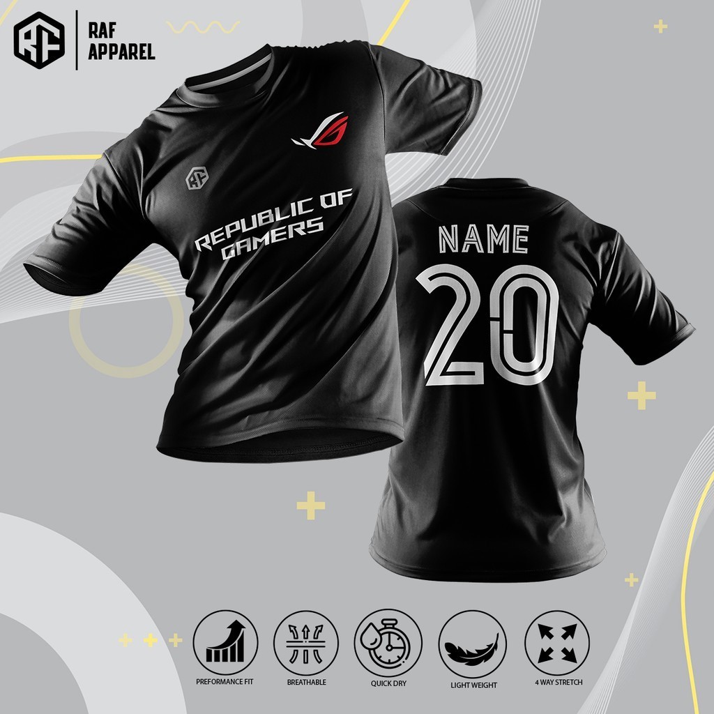 ESPORT ROG GAMING JERSEY UNISEX MICROFIBER