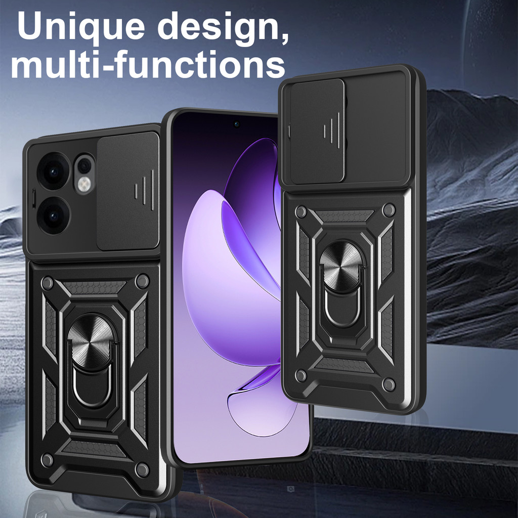 Dành Cho OPPO Reno 13F Ốp Lưng Trượt Camera Bảo Vệ Ống Kính Giáp Dành Cho Reno 13F 13 F Reno13F Cấp 