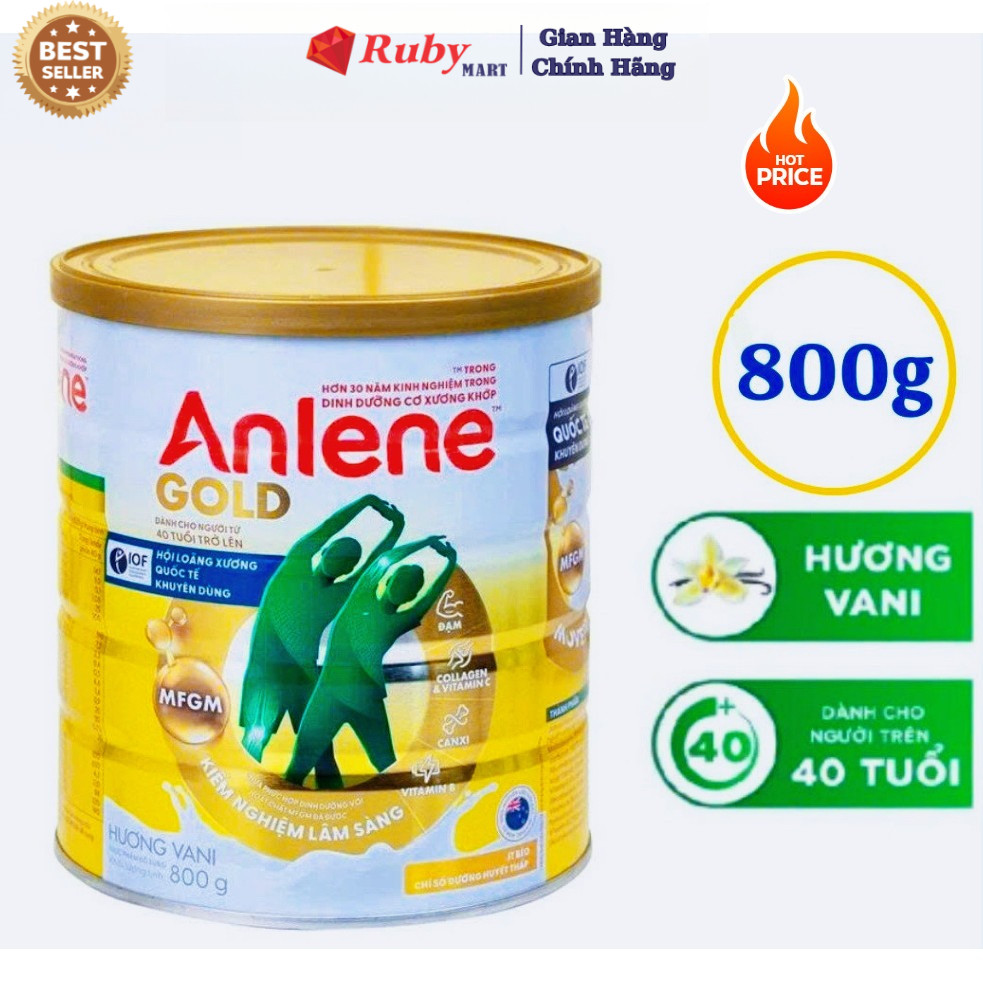 Sữa bột Anlene Gold 5X Hương Vani 800g