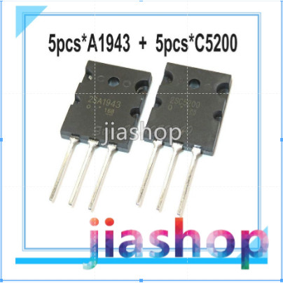 10 Chiếc 5 Cặp A1943 C5200 2SA1943 2SC5200 Cặp Âm Thanh Ống 5 Chiếc * A1943 + 5 Chiếc * C5200 TO-3PL