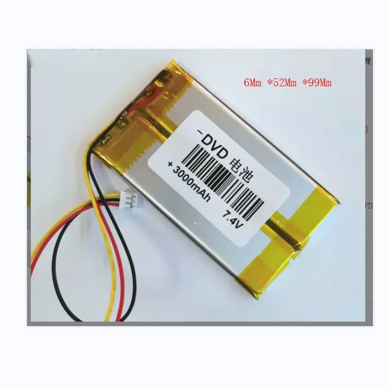 7.4V 3000mAh Di Động Ba Dòng Di Động DVD Pin Lithium EVD Video Disc Player VCD Lithium polymer Sạc P