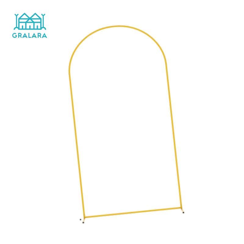 Grara Metal Arch Backdrop Stand Balloon Arch Stand Gold Heavy Duty Arch Backdrop
