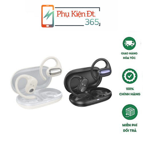 Tai nghe không dây kết nối bluetooth V5.3 Hoco EA4, có đốc sạc đi kèm, dùng khi chơi thể thao, giải 