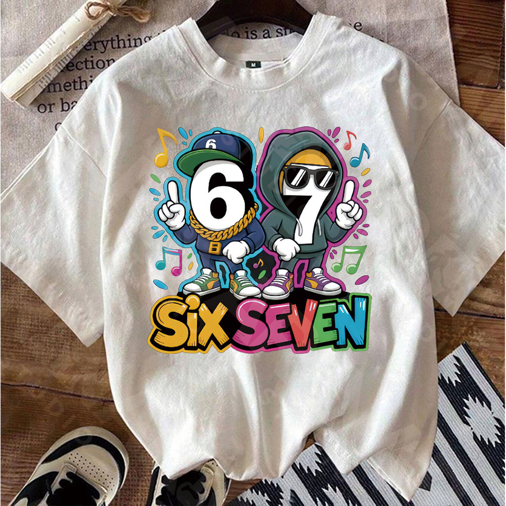COD (Giao hàng trong 24 giờ)MIEMIE.  T-shirt 67six seven hip-hop popular price family