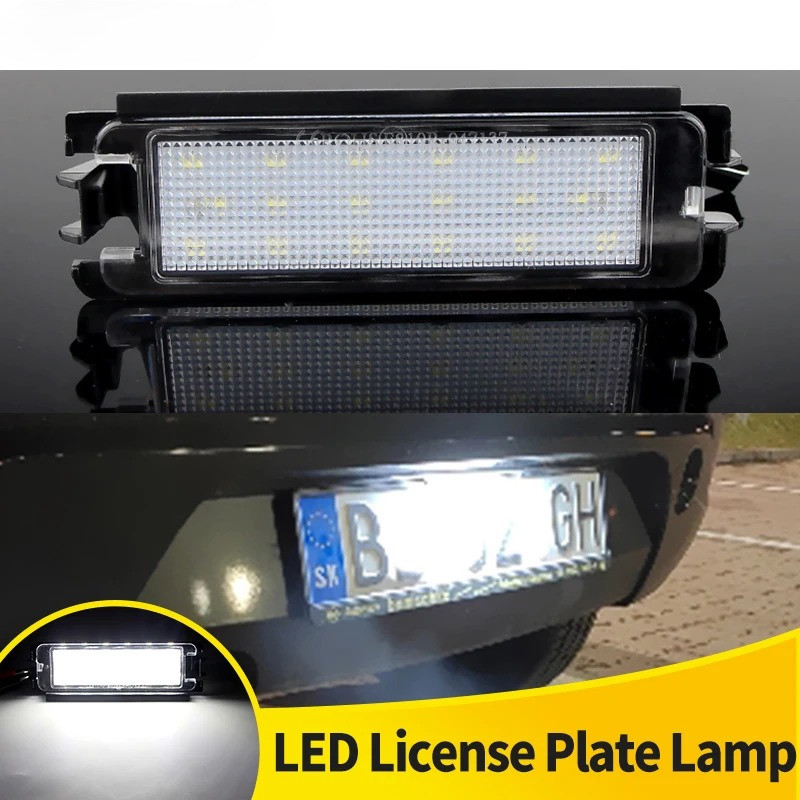 Đèn LED Biển Số Đèn Cho Dacia Logan Sandero B8 II Gen Renault Biểu Tượng Logan 2012 2013 2014 2015-X