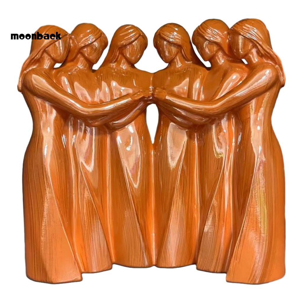 < moonback > Nghệ Thuật Chị Em Hình Nhựa Điêu Khắc Chị Em Tượng Tình Bạn – Điêu Khắc Bạn Bè Nữ 2-6 C