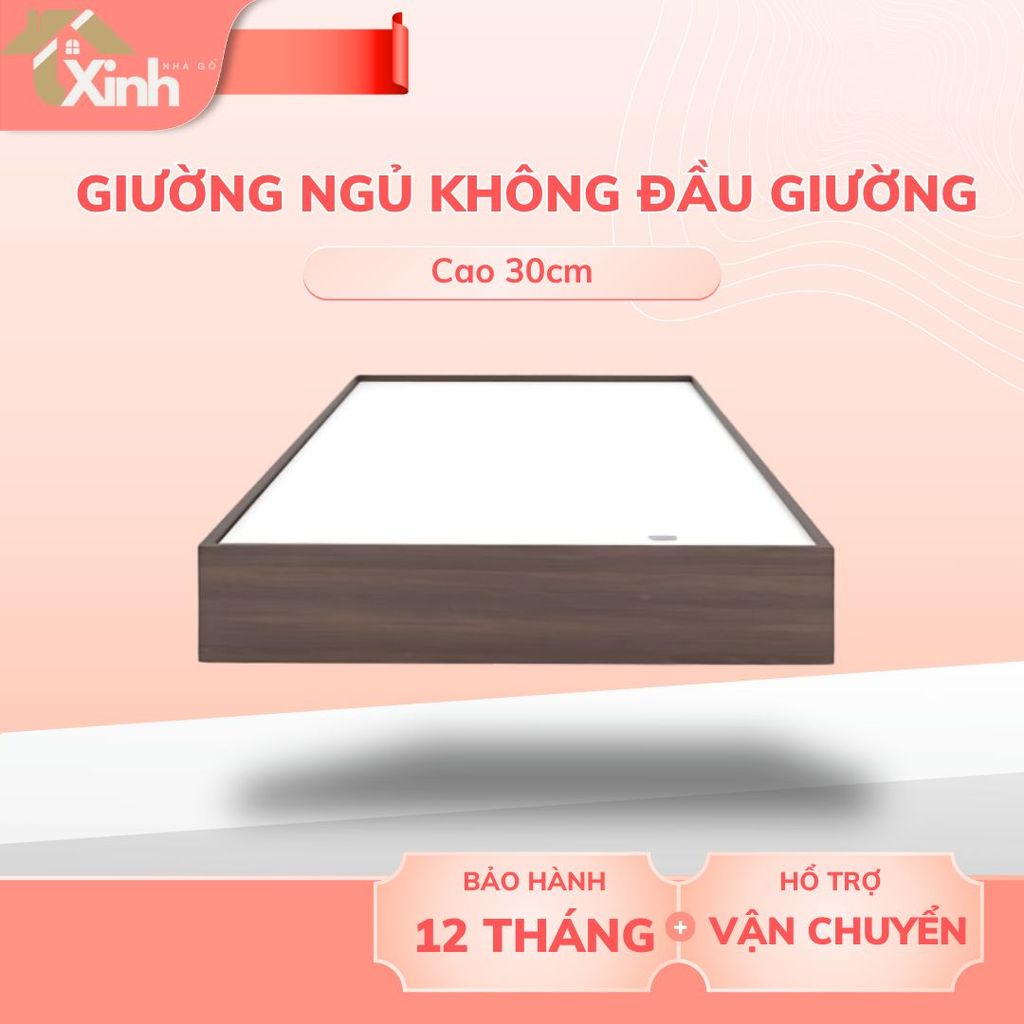 Giường Ngủ Cao 30Cm Kiểu Nhật,Phong Cách Đơn Giản Hiện Đại Gỗ Công Nghiệp,1m2*1m4*1m6*1m8