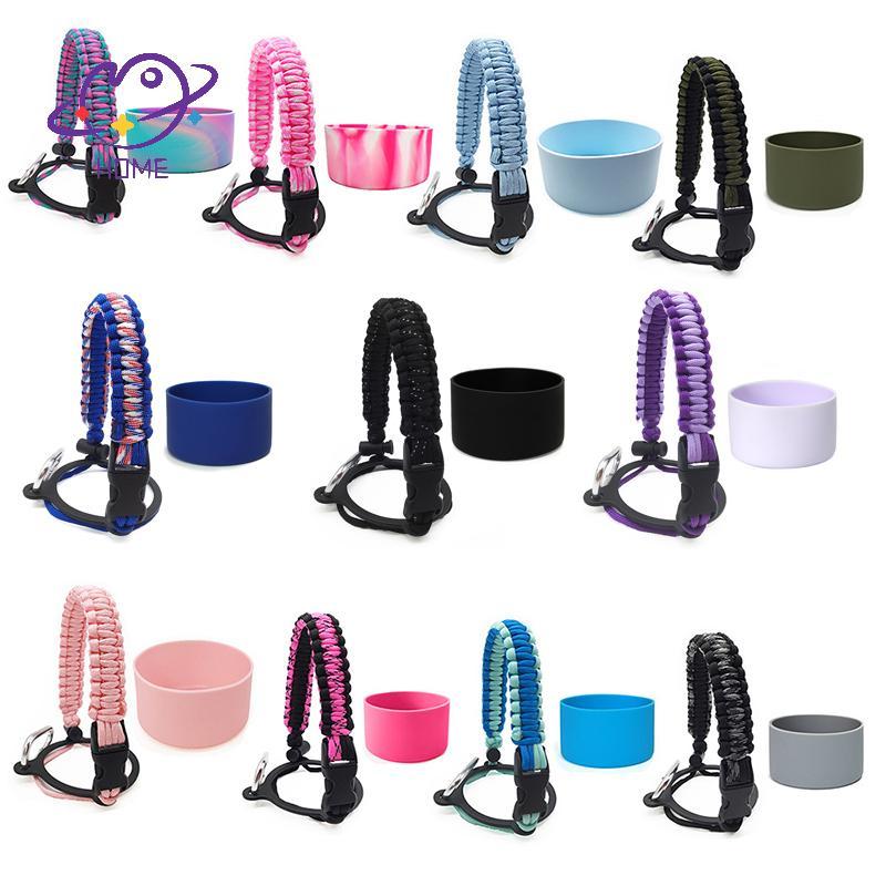 [mayhome] Dây đeo cốc nước dệt bằng silicon chống trượt Paracord {TH}