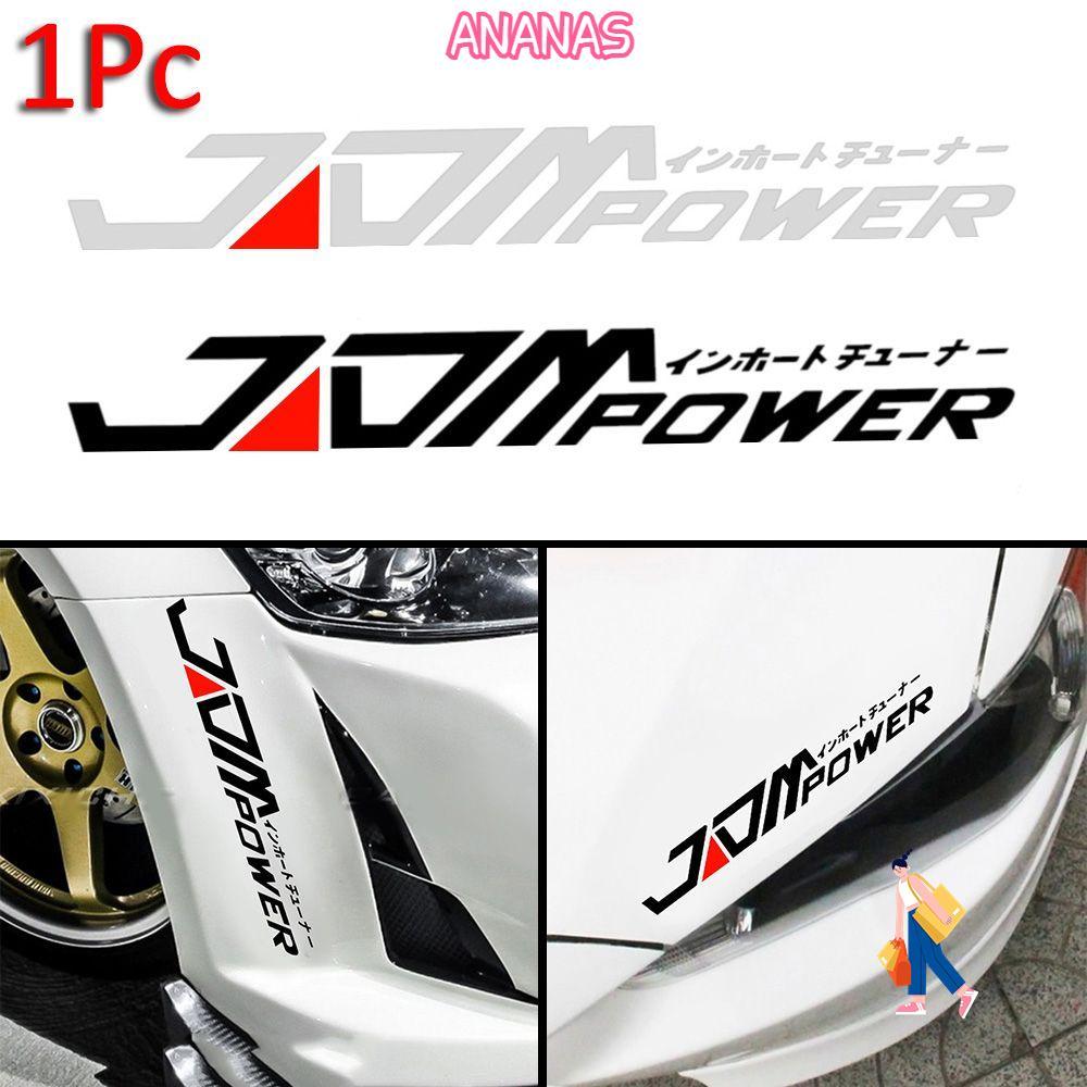 Decal ANANAS Đen / Trắng chống nước JDM