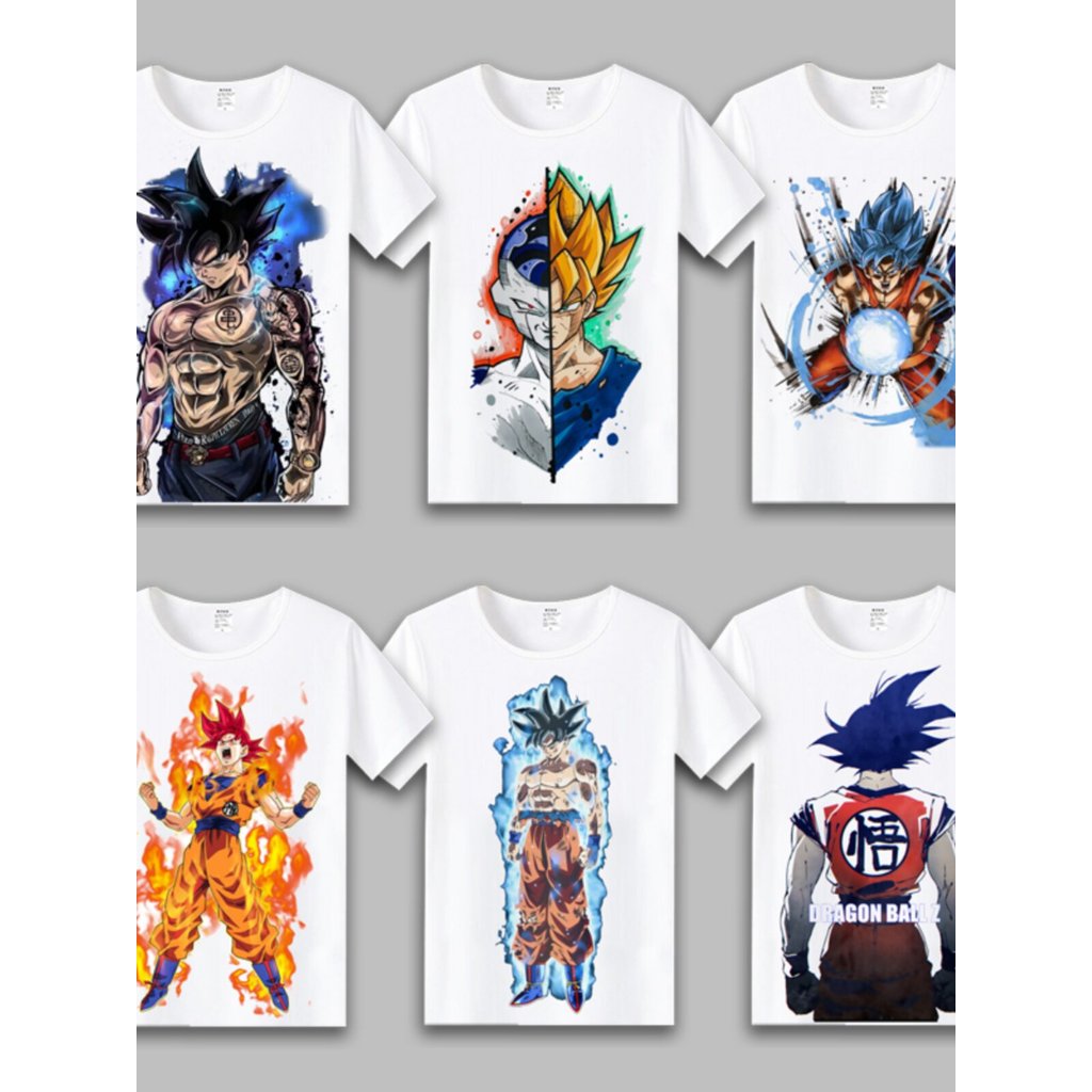 áo cá tính áo phông nam Dragon Ball Dragon Ball Super T-shirt Monkey King Super Saiyan học sinh nam 