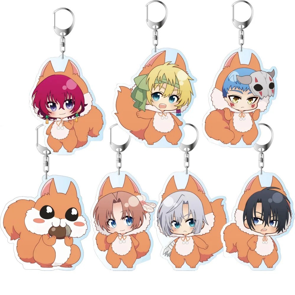 Móc khóa Anime Akatsuki no Yona Bình Minh Của Yona nhân vật Yona Hak Yun Tứ Long Pukkyu Chibi Acryli