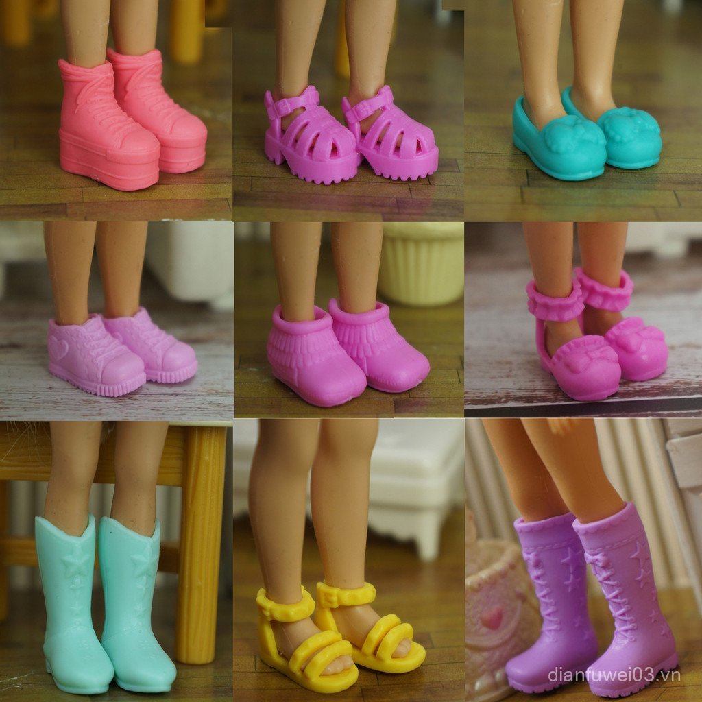 Bé Búp Bê Em Gái Kelly Giày Búp Bê Kelly Dép Kelly Giày Búp Bê Kelly Chiều Dài Chân 1.8CM Có Thể Mặc