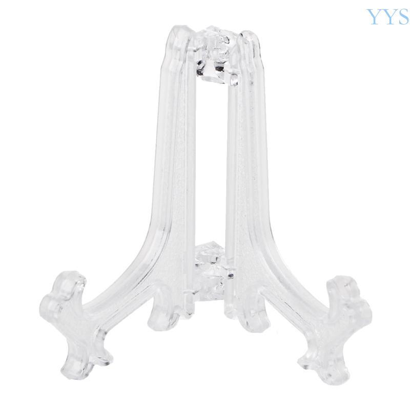 Mini Plastic Coin Display Easel Stand Card Medal Frame Golf Balls Holder White