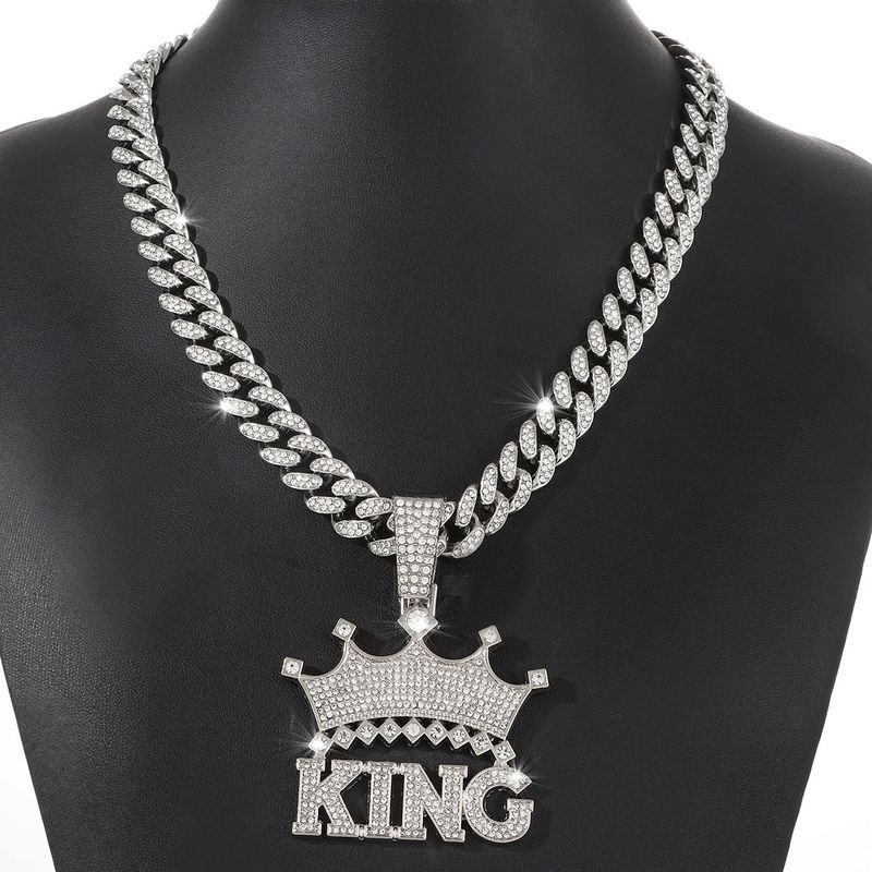 Vòng cổ chuỗi Cuba dành cho nam hợp thời trang trong hộp đêm, dây chuyền Cuba dành cho nam giới Hip-